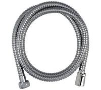 Edouard Rousseau Flexible de douche inox chromé double agrafage 1.5 m avec réducteur de débit et écrous anti-torsion