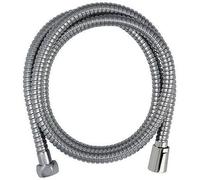 Edouard Rousseau - Flexible de douche anti-torsion 2 m - Inox chromé double agrafage - Réducteur de débit d'eau - Écrous métal