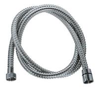 Flexible de douche - ROUSSEAU - Écrous métal - Sertis de sécurité - Longueur 1m50 - Inox chromé simple agrafage