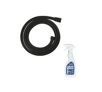 Flexible de douche VitalioFlex Trend 1750 mm noir mat + nettoyant GrohClean