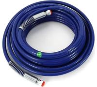 Flexible de peinture pulvérisateur Airless - Flexible haute pression - 15 m - Ø 0,635 cm - 228 bar pression de travail - Renforcé de fibres d'acier - Flexible - Bleu
