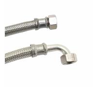 Flexible de Raccordement Inox DN13, 1/2 Pouce, Coude, 1500mm