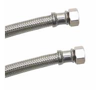 Flexible inox, 1/2" x 3/4", 300mm, Eau Potable