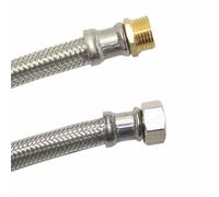 Flexible Inox 3/4"" Tuyau Armé Certifié DVGW 2000mm pour Eau Potable et Sanitaire
