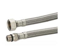 Flexible Inox pour Robinetterie Mâle 08x100 - Femelle 12x17 Passage Intérieur 8 mm NOYON & THIEBAULT