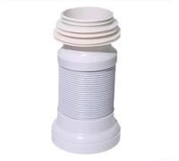 Flexible pour tuyau de vidange WC en PVC pour montage mural blanc tuyau de vidange extensible 25 cm raccord mural flexible tuyau de siphon pour sortie arrière WC PVC tuyau de vidange pour blanc 25 x
