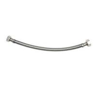Flexible sanitaire 50cm FF 20x27 DN13 tresse/douille inox écrou laiton 1p G