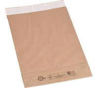 flexiPAK 2FVMF000504 Pochettes à soufflets - 300x80x430+50 mm, fond, sans fenêtre, 300 pièces, marron