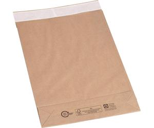 flexiPAK 2FVMF000504 Pochettes à soufflets - 300x80x430+50 mm, fond, sans fenêtre, 300 pièces, marron