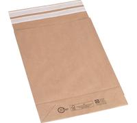 flexiPAK 2FVMF000514 Pochettes à soufflets - 300x80x430+110 mm, fond, sans fenêtre, 300 pièces, marron