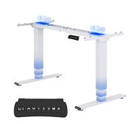 FLEXISPOT EC5 Pro Bureau Assis Debout 2 Moteurs, 160kg, 3 Segments | Bureau Assis Debout Électrique 62-127cm, Rappel de Sédentarité, charge 160kg, Anti-Collision, 3 Mémoires, Garantie 5 Ans