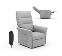FLEXISPOT Fauteuil Relax Électrique, Fauteuil Inclinable avec Dossier Réglable 105°-155°, Fauteuil TV pour Chambre, Salon et Home cinéma, Gris Fumé