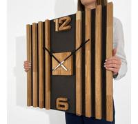 Horloge murale en bois Lamele 60cm FlexiStyle z233