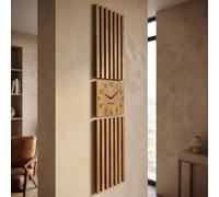 Horloge suspendue en bois de chêne Lamele 155cm FlexiStyle z235-d1