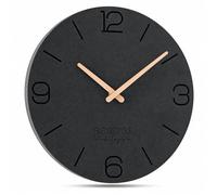 FLEXISTYLE Horloge Murale décorative ECO 30 cm avec Aiguilles en Bois silencieuses et Design Unique