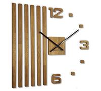 Horloge murale en bois de chêne Lamelle 60 cm FlexiStyle z230