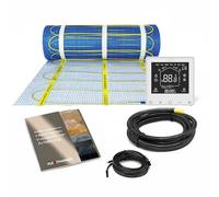 Flexithermo™ Kit complet de chauffage au sol électrique standard I Puissance de chauffage 150 W/m² (16,0 m x 0,5 m ; 8 m²) Chauffage au sol électrique pour sols de tous types I avec thermostat