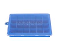 FLEXMAN Bac à Glaçons avec Couvercle, Bac à Glaçons Polyvalent à 24 Cavités, Machine à Pudding, Moule à Glaçons pour Cocktails, Café Glacé, Jus (Bleue)