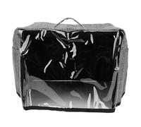 FLEXMAN Housse pour Grille Pain avec Base, 34 X 35,5 X 25 cm, en Tissu Oxford, Multifonctionnelle, avec Panneau Avant Transparent, Housse pour Grille Pain pour la Plupart des Équip