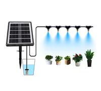 FLEXMAN Kit de Système d'Irrigation à la Pulvérisation Solaire, 15 Pots Automatique Auto Arrosage à Énergie Solaire Mode d'Irrigation en Mode d'Irrigation pour Refroidissement