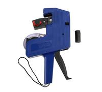 flexman Pistolet d'Étiquette de Prix MX5500, Pistolet d'Étiquette de Prix à 8 Chiffres avec Signe $ £ ¥ €, Pistolet d'Étiquette Prix Comprenant des Étiquettes de Recharge d'encre (Bleu)