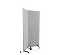 FLEXMIUT | Cloison acoustique | Lot de 2 - Cloison de séparation gris clair
