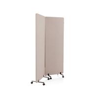 FLEXMIUT | Cloison acoustique | Lot de 2 - Cloison de séparation Taupe
