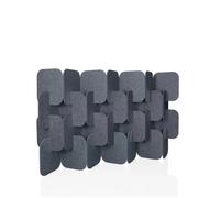 FLEXMIUT PLUG | Ensemble de 4 pièces (H × L × P) 114 × 174 × 25 cm - Cloison de séparation Gris
