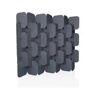 FLEXMIUT PLUG | Ensemble de 6 pièces (H × l × P) 164 × 174 × 25 cm - Cloison de séparation Gris