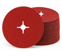 Flexovit Mega-Line FX777 : Disques abrasifs en fibre, 180 x 22 mm, grain P36, paquet de 25