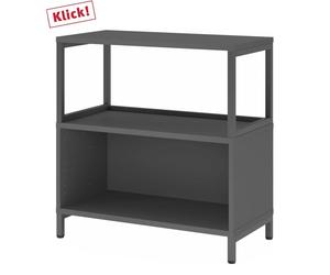 FlexWall | 2 HC | Corps + cadre | avec bâti de socle Graphite