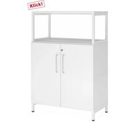 FlexWall | 3 HC | Portes + cadre | avec bâti de socle Blanc/Blanc