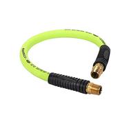 Flexzilla pivotant Whip Tuyau d'air, 1/2 in. X 0,6 m. (3/8 en. Mnpt pivotant X 3/8 en. Mnpt Extrémités), très résistant, léger, hybride Zillagreen - Hfz1202yw3s, HFZ1202YW4S
