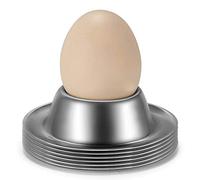 Flexzion Lot de coquetiers en acier inoxydable pour petit-déjeuner brunch 6-Pack acier inoxydable