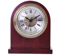 FLFLF Horloge de cheminée en laiton avec carillon Westminster, mouvement de balayage silencieux à piles - Horloge de cheminée vintage pour décoration d'intérieur patrimoniale et ambiance de bureau