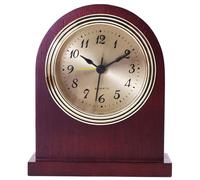 FLFLF Horloge de cheminée en laiton avec carillon Westminster, mouvement de balayage silencieux à piles - Horloge de cheminée vintage pour décoration d'intérieur patrimoniale et ambiance de bureau