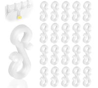 Flintronic 120pcs Crochets de Gouttière, Clip de Lumière de Noël Crochet, Gouttière Crochets Extérieurs, Lumière Extérieure Résistant aux Intempéries Clip de Lumière de Vacance pour Décoration de Noël