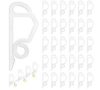 Flintronic 120pcs Crochets de Gouttière, Clip de Lumière de Noël Crochet, Gouttière Crochets Extérieurs, Lumière Extérieure Résistant aux Intempéries Clip de Lumière de Vacance pour Décoration de Noël
