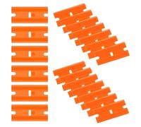 Flintronic 20 Pièces Lame Grattoir de Rechange en Plastique, Racloir Vitrocéramique et Vitre, 40 x 19 mm