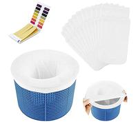flintronic 22pcs Chaussettes de Skimmer pour Piscine, Chaussette Filtre Piscine Filtre Skimmer Piscine, Pool Skimmer Socks, Chaussettes d'écumeur de Piscine en Maille Ultra Fine