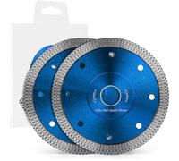 flintronic 2pcs Disque Diamant, Diamant à Meuler Béton 125mm | Disque à Tronçonner Diamant Extra Fin pour Poncer Béton, Pierre, Granit Chape, Maçonnerie