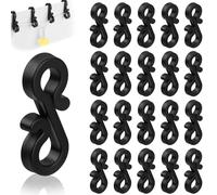 flintronic 30pcs Crochets de Gouttière, Clip de Lumière de Noël Crochet, Gouttière Crochets Extérieurs, Lumière Extérieure Résistant aux Intempéries Clip de Lumière de Vacance pour Décoration de Noël