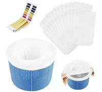 flintronic 32pcs Chaussettes de Skimmer pour Piscine, Chaussette Filtre Piscine Filtre Skimmer Piscine, Pool Skimmer Socks, Chaussettes d'écumeur de Piscine en Maille Ultra Fine