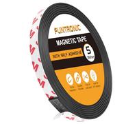 Flintronic 5M Bande Magnétique Adhesive, 1CM x 1.5MM Aimant Autocollant