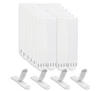Flintronic Accroche Tableau Sans Percer, 19*92mm 24 Paires (48 Bandes)Tableau Accroche Sans Percer, Languette Accroches Tableaux, Tableaux Languette Accroches pour Calendriers, Cadres Photo, Affiches