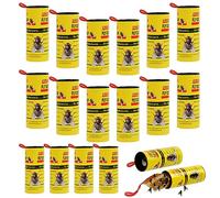 Flintronic Attrape Mouche, Rouleaux de Papier Tue-Mouches, Papier Tue Mouche Interieur, Rubans Attrape Mouches, 18PC Papier Tue Mouche pour Les moustiques et Autres Insectes Volants