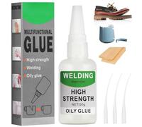 Flintronic Colle Instantanée Extra Forte à Base D'huile - Universelle Puissante à Séchage Rapide et Haute Résistance pour Plastique, Cuir, Métal, Bois, Céramique (50g)