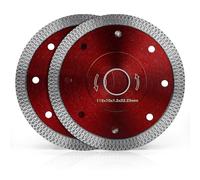 flintronic Disque Diamant, 2 Pièces Diamant à Meuler Béton 115mm, Disque à Tronçonner Diamant Extra Fin pour Poncer Béton, Pierre, Granit Chape, Maçonnerie, Ceramique, Tuiles, Marbre