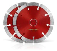 flintronic Disque Diamant, 2 Pièces Diamant à Meuler Béton 125 x 22,2 mm, Disque Diamant Universelle pour Poncer Béton, Pierre, Granit Chape, Maçonnerie, Usage Universel