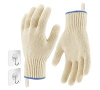 flintronic Gants four Anti Chaleur, Gant Anti Brulure Cuisine, Double Couche en Coton, Antidérapant, Lavable en Machine, Confort et Respirabilité, pour Barbecue, Pâtisserie, Jardinage, 30cm pour Homme